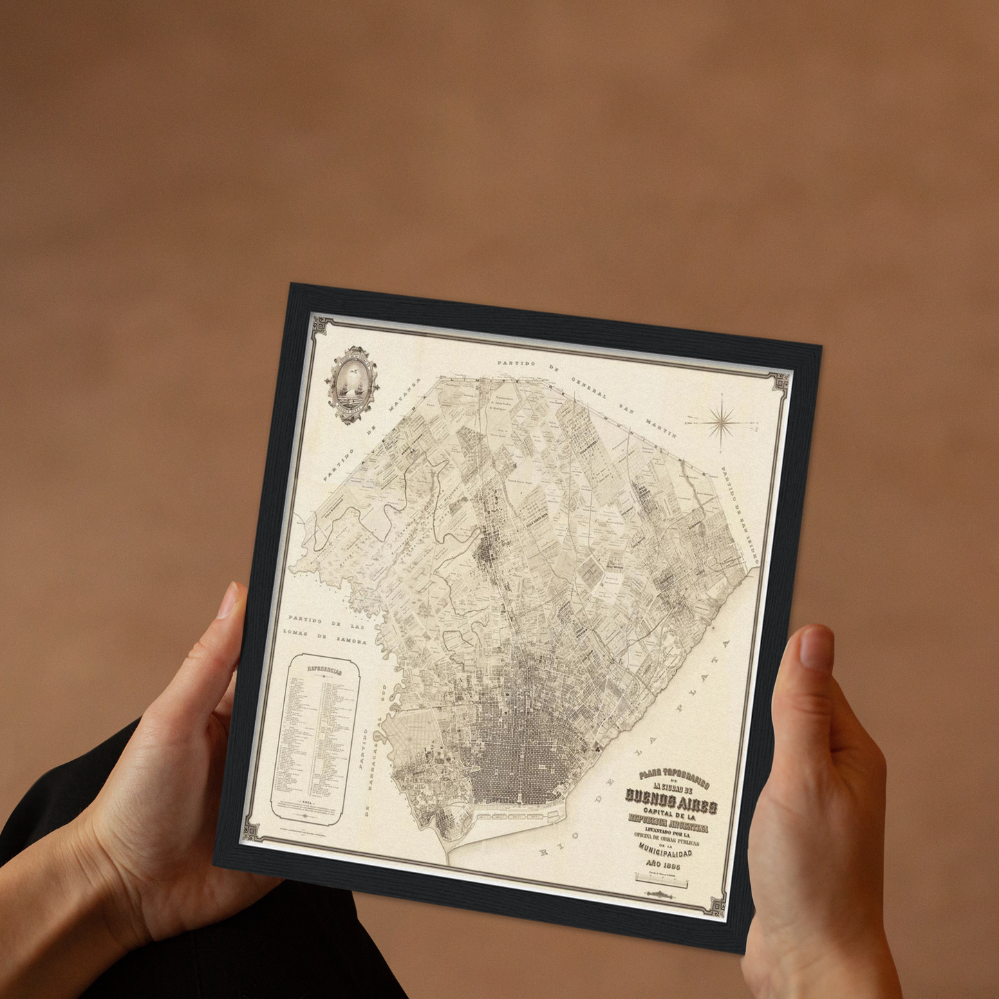 Historical city map Test product horizontal 3 sizes