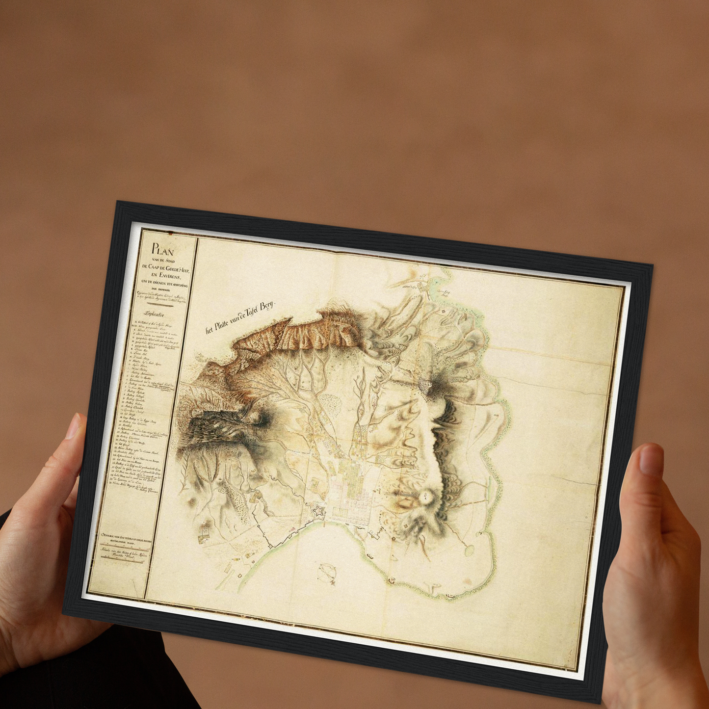 Historical city map Test product horizontal 3 sizes