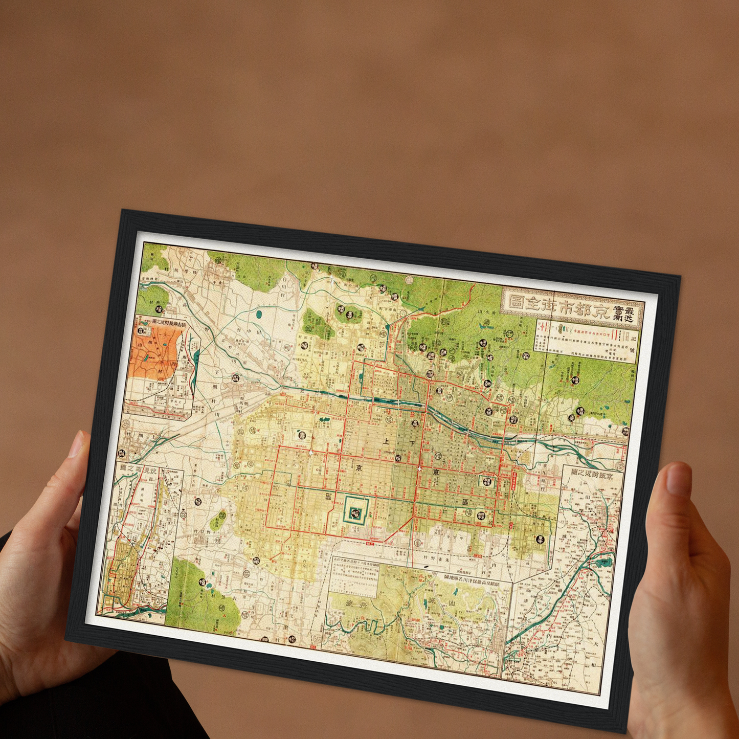 Historical city map Test product horizontal 3 sizes