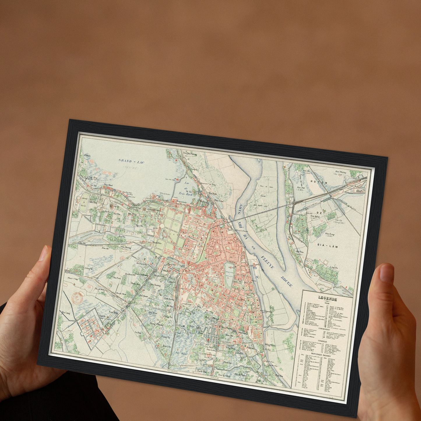 Historischer Stadtplan Hanoi um 1911