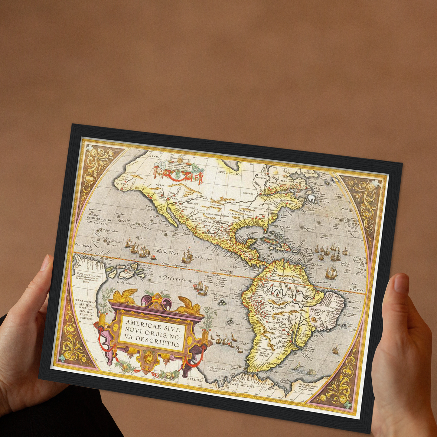 Historische Landkarte Amerika um 1609