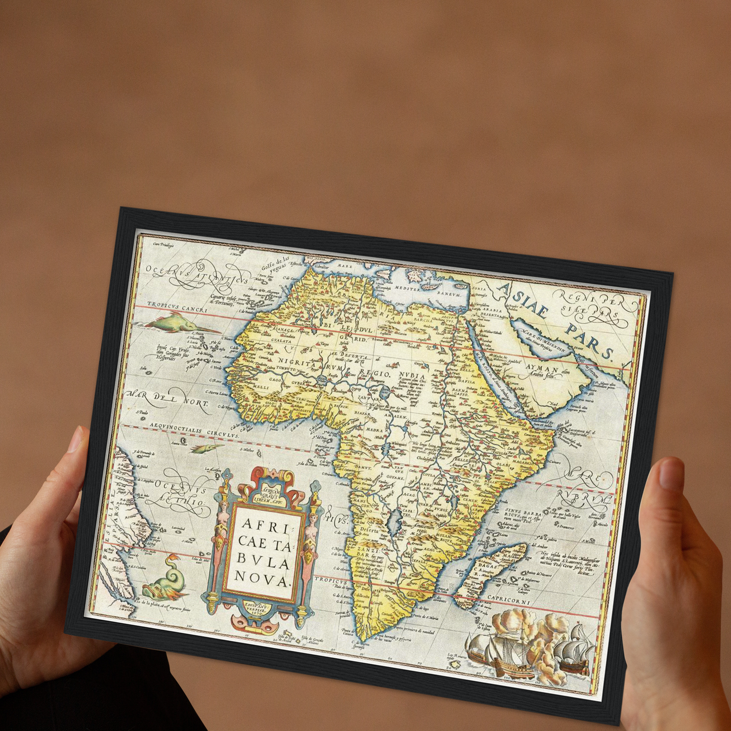 Historische Landkarte Afrika um 1570