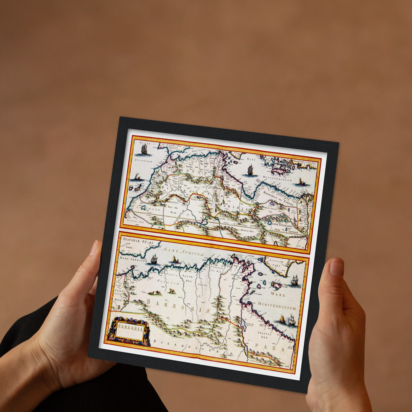 Historical city map Test product horizontal 3 sizes