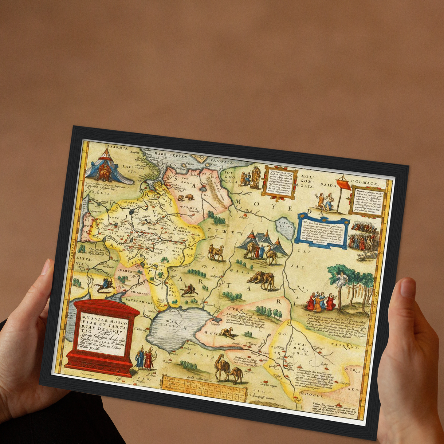 Historische Landkarte Russland um 1580