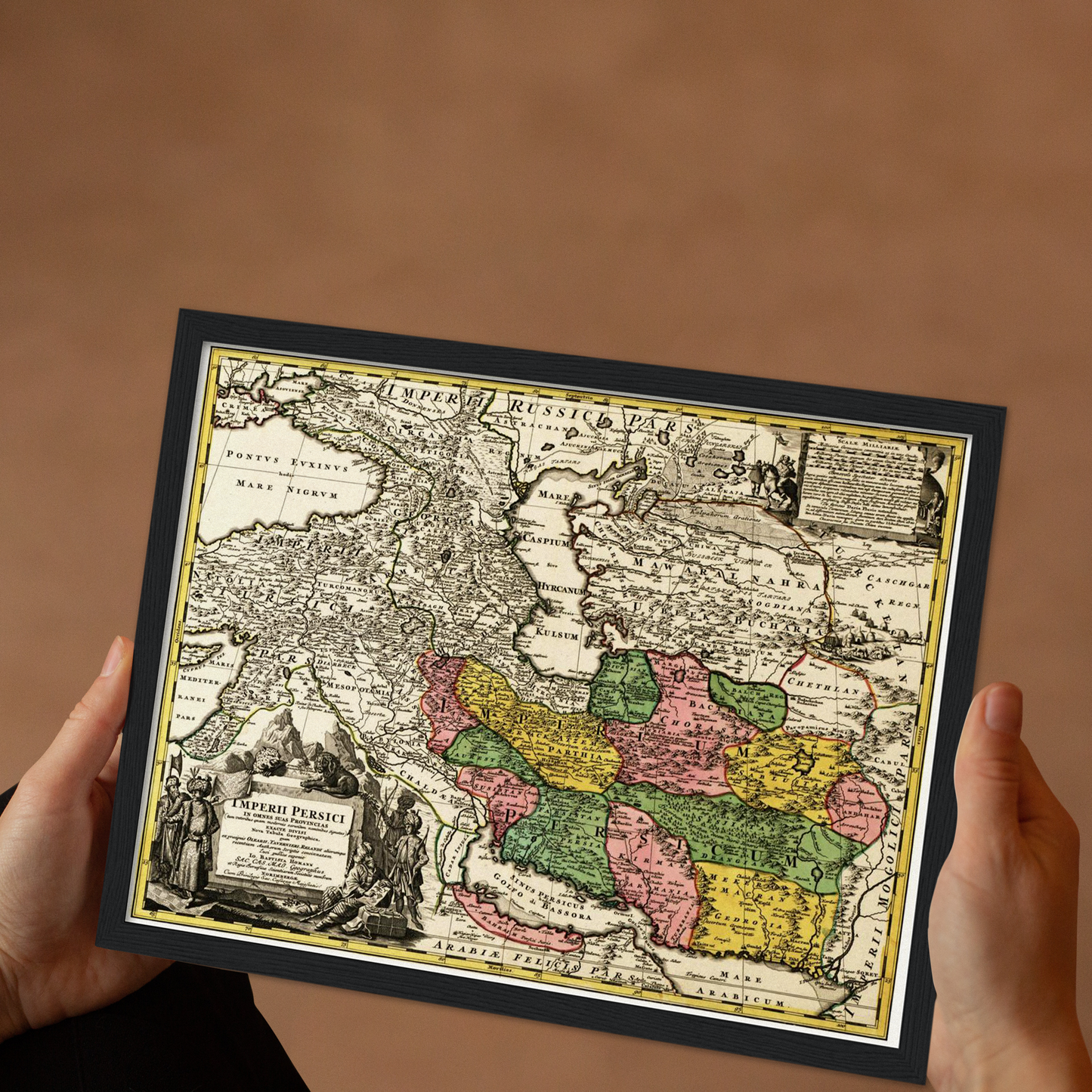 Historische Landkarte Persien um 1750