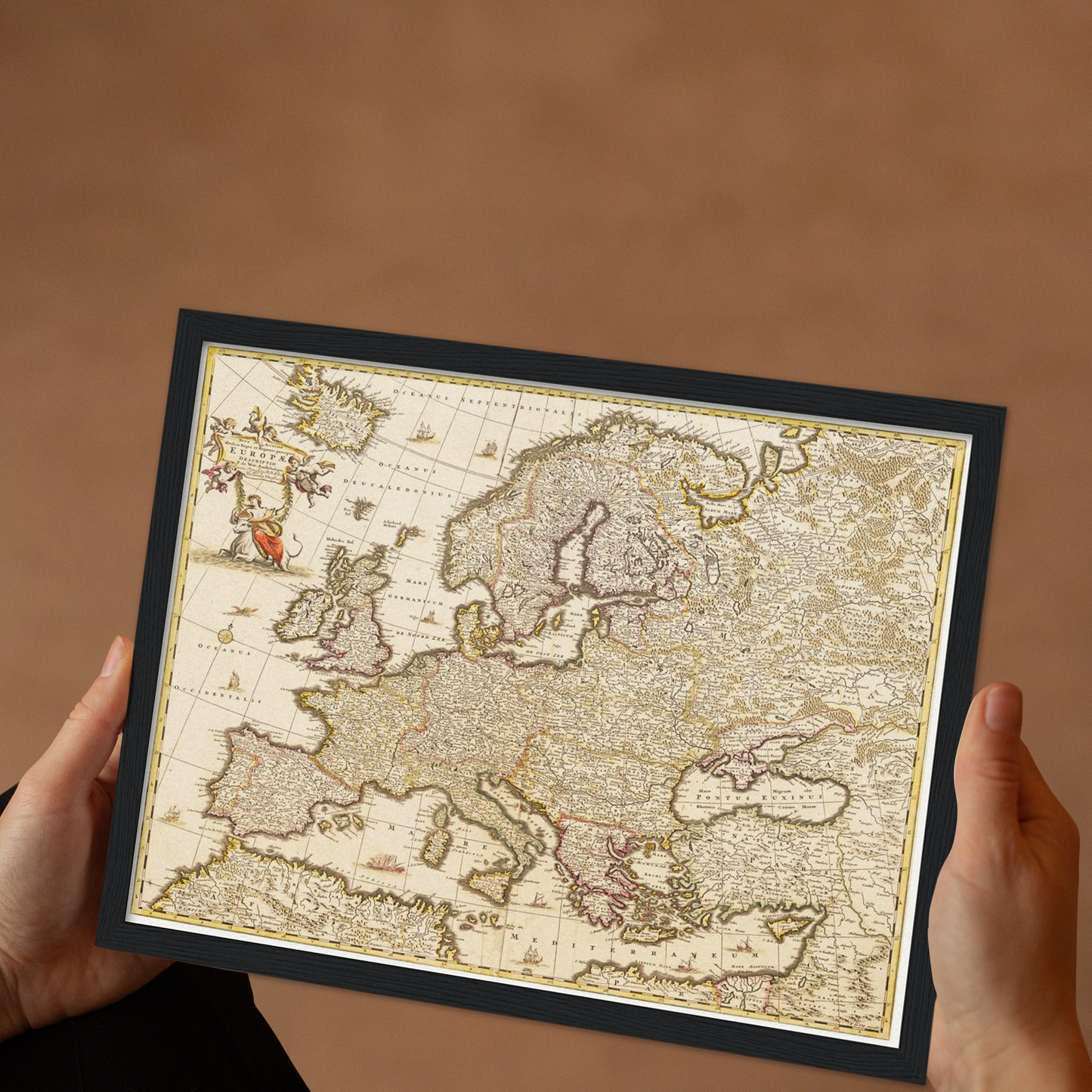 Historische Europakarte um 1698