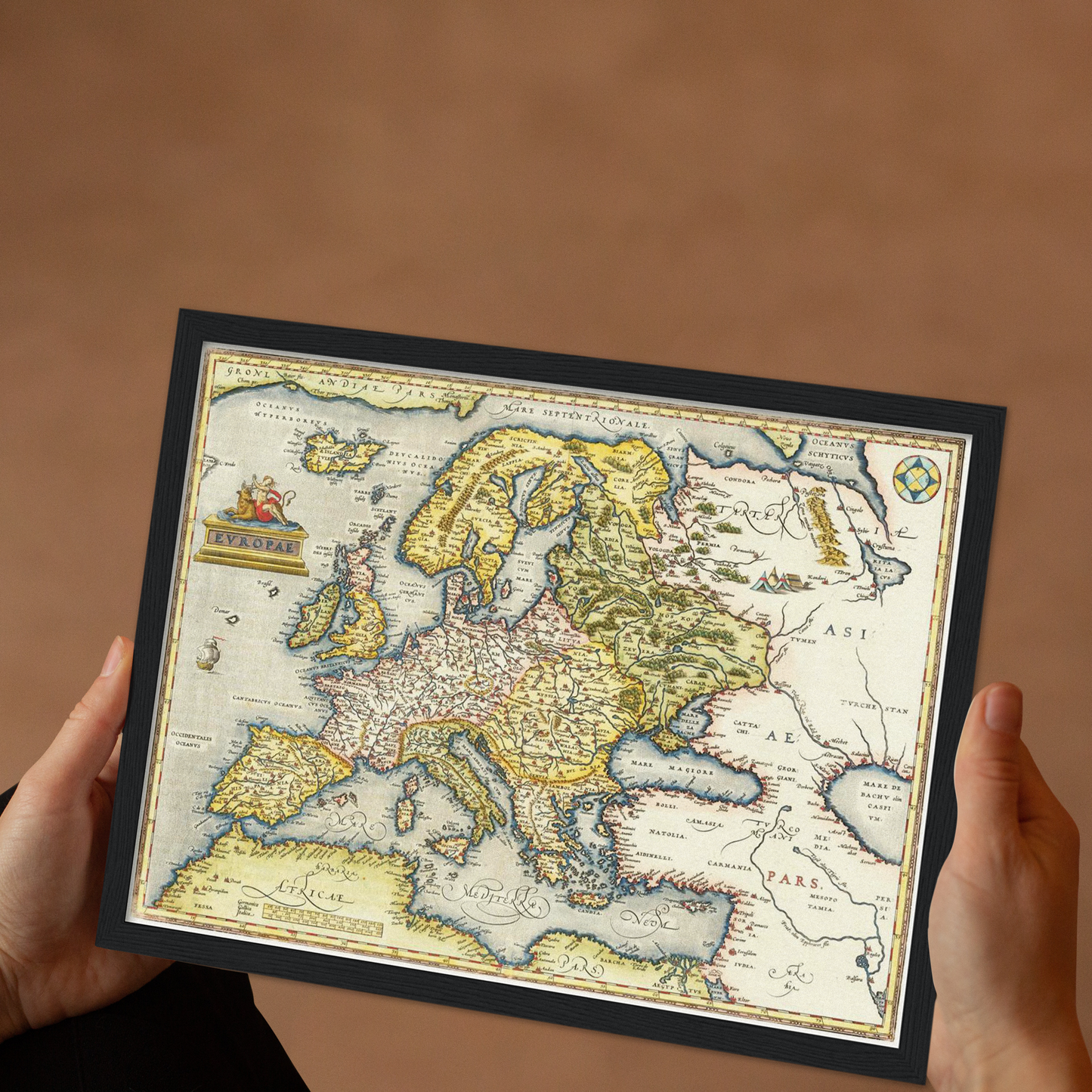 Historische Europakarte um 1570