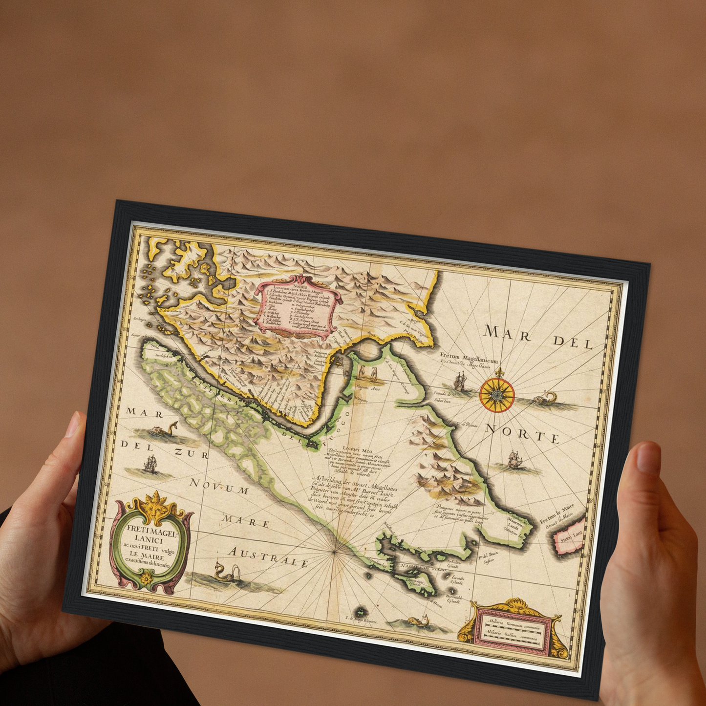 Historische Landkarte Kap Hoorn um 1635