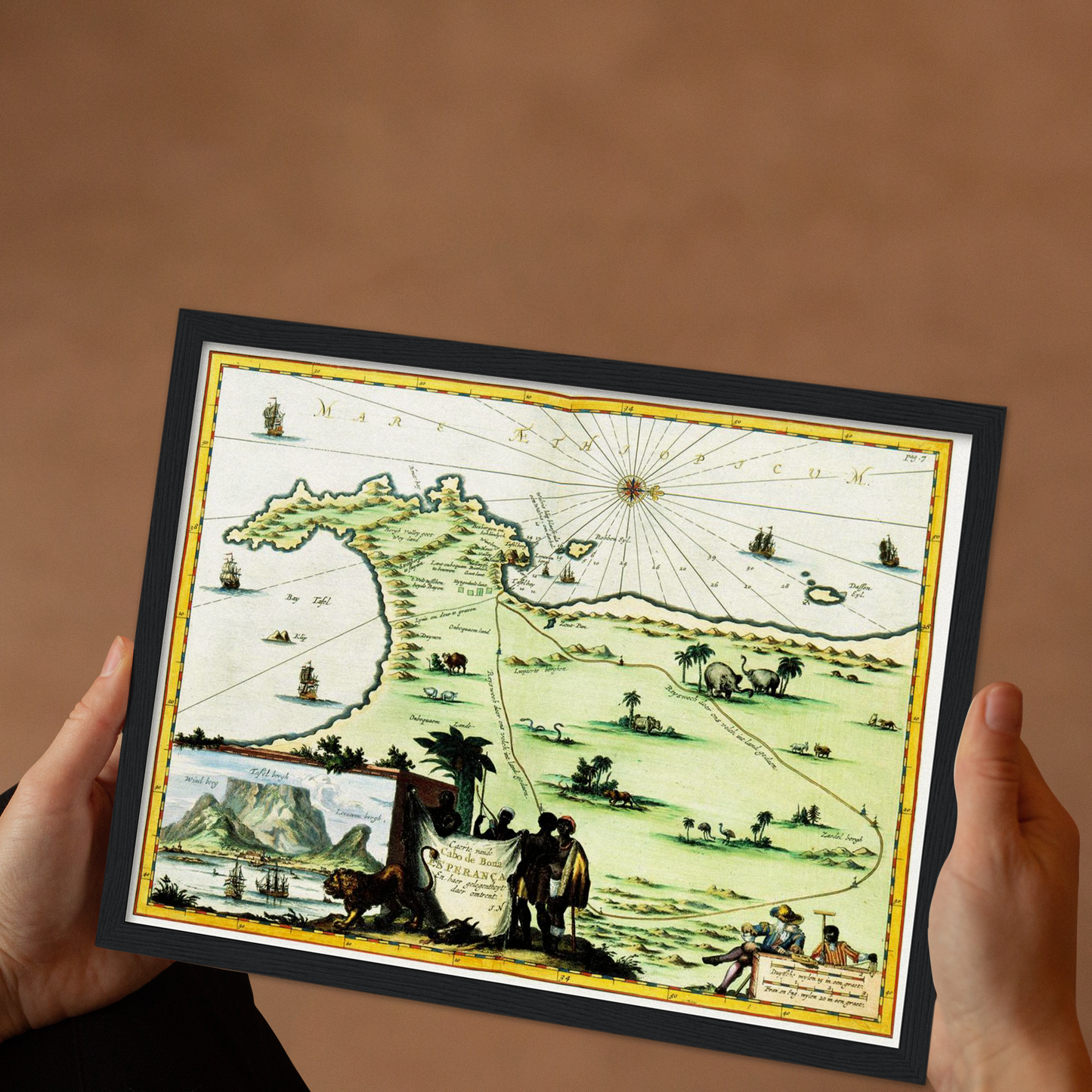 Historical city map Test product horizontal 3 sizes