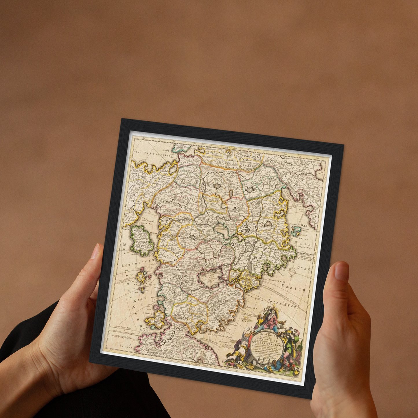 Historical city map Test product horizontal 3 sizes