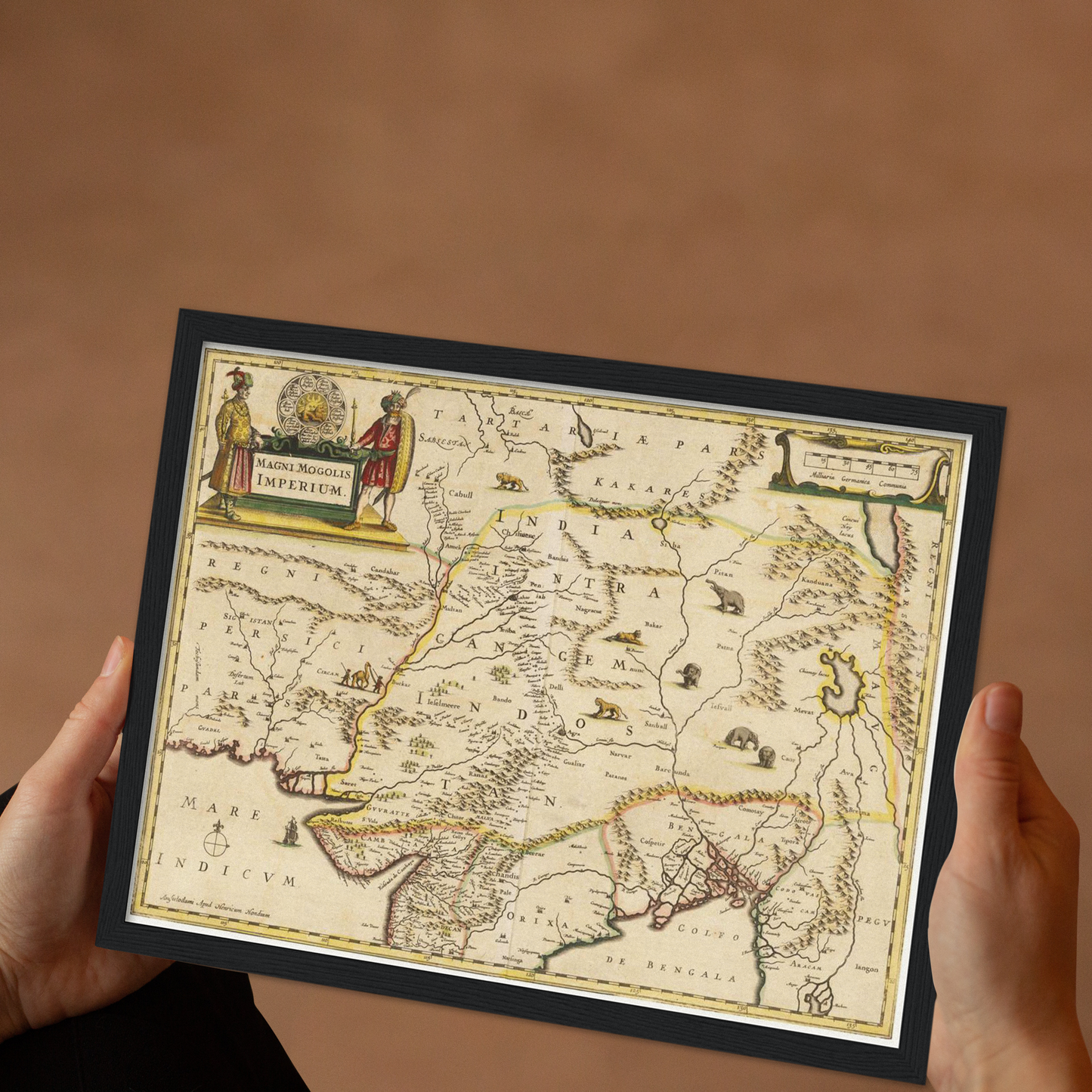 Historische Landkarte Mongolisches Imperium um 1638