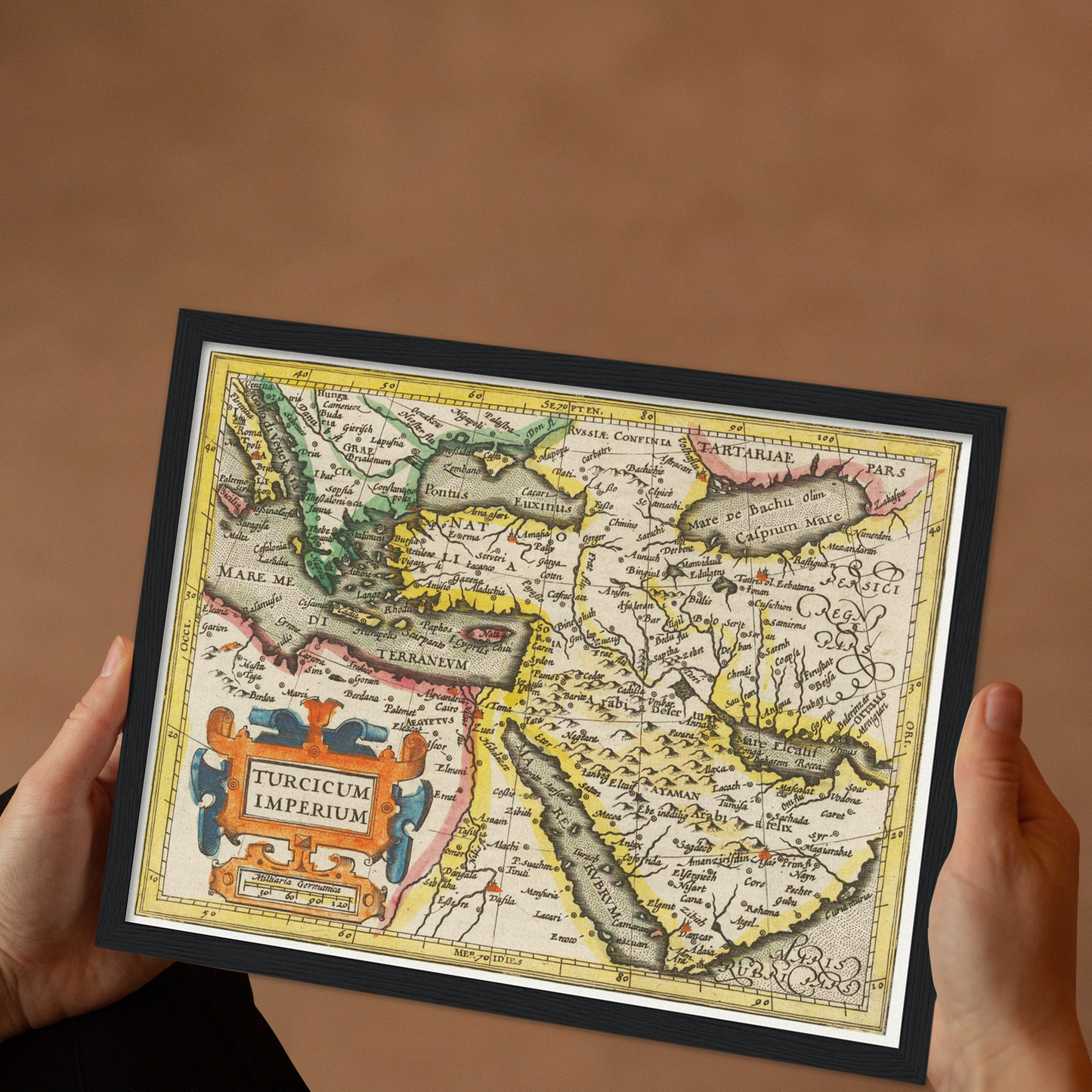Historische Landkarte Osmanisches Reich um 1609