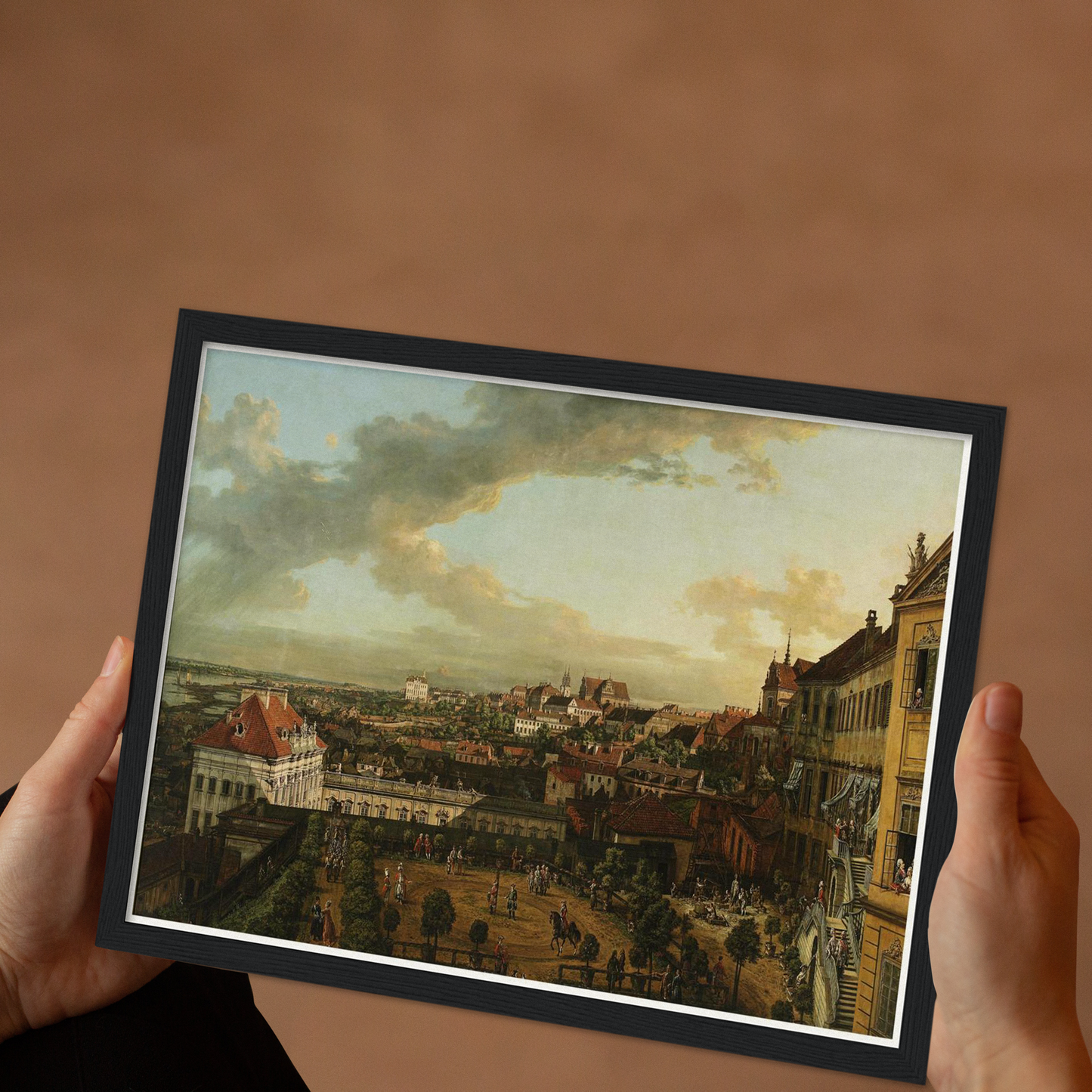 Historische Ansicht Warschau um 1750