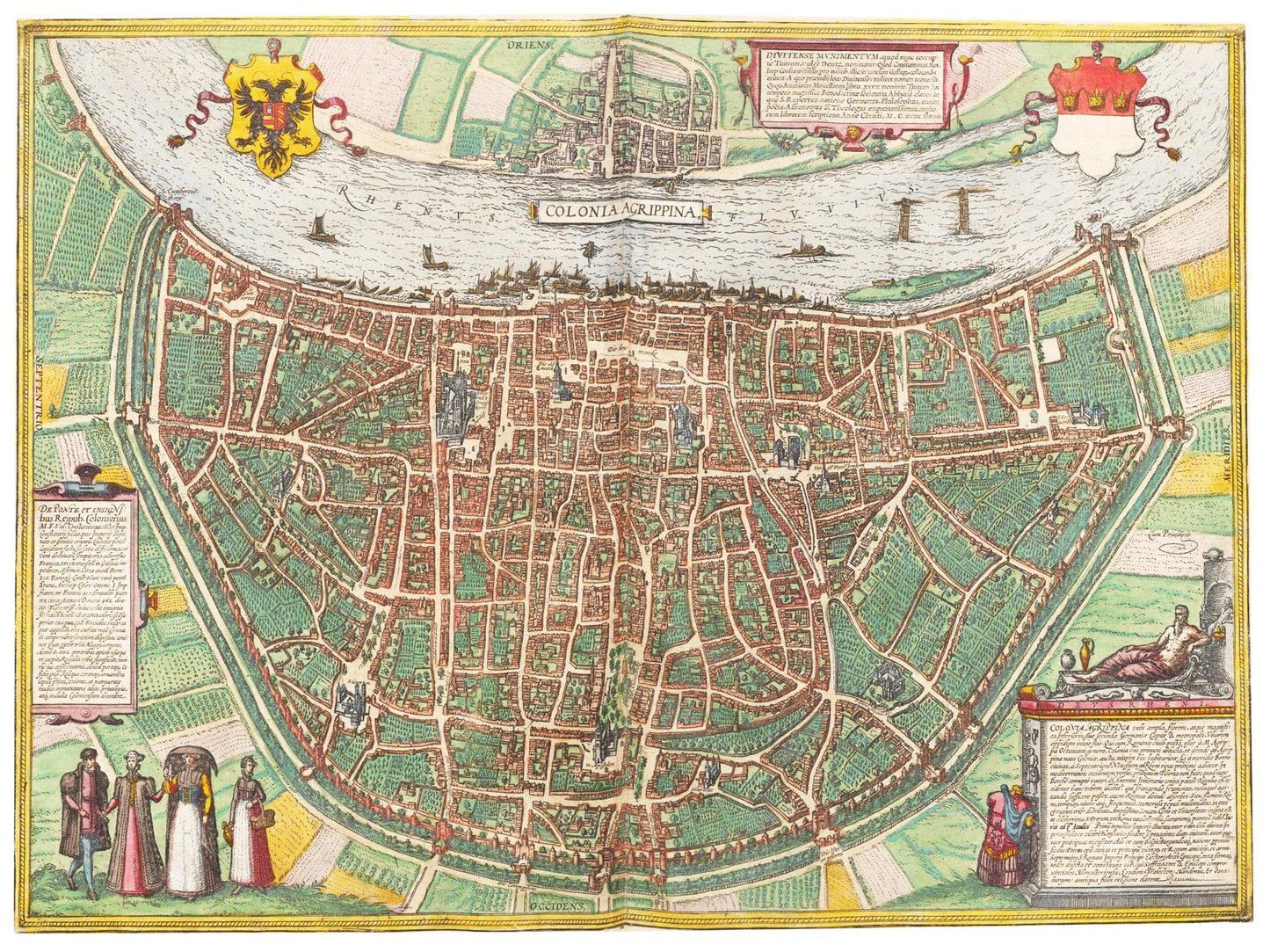 Historischer Stadtplan Köln um 1570