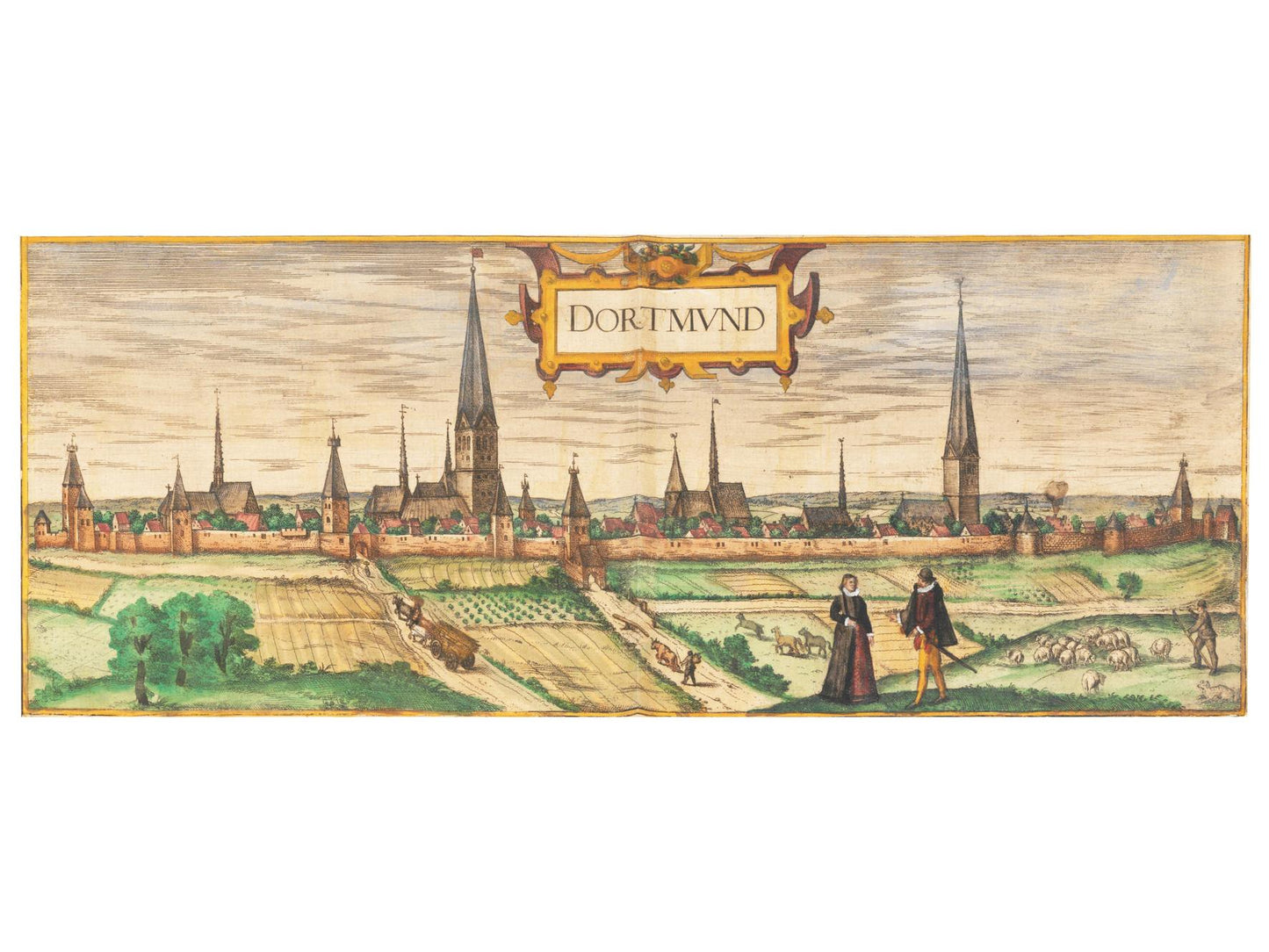 Historische Stadtansicht Dortmund um 1592