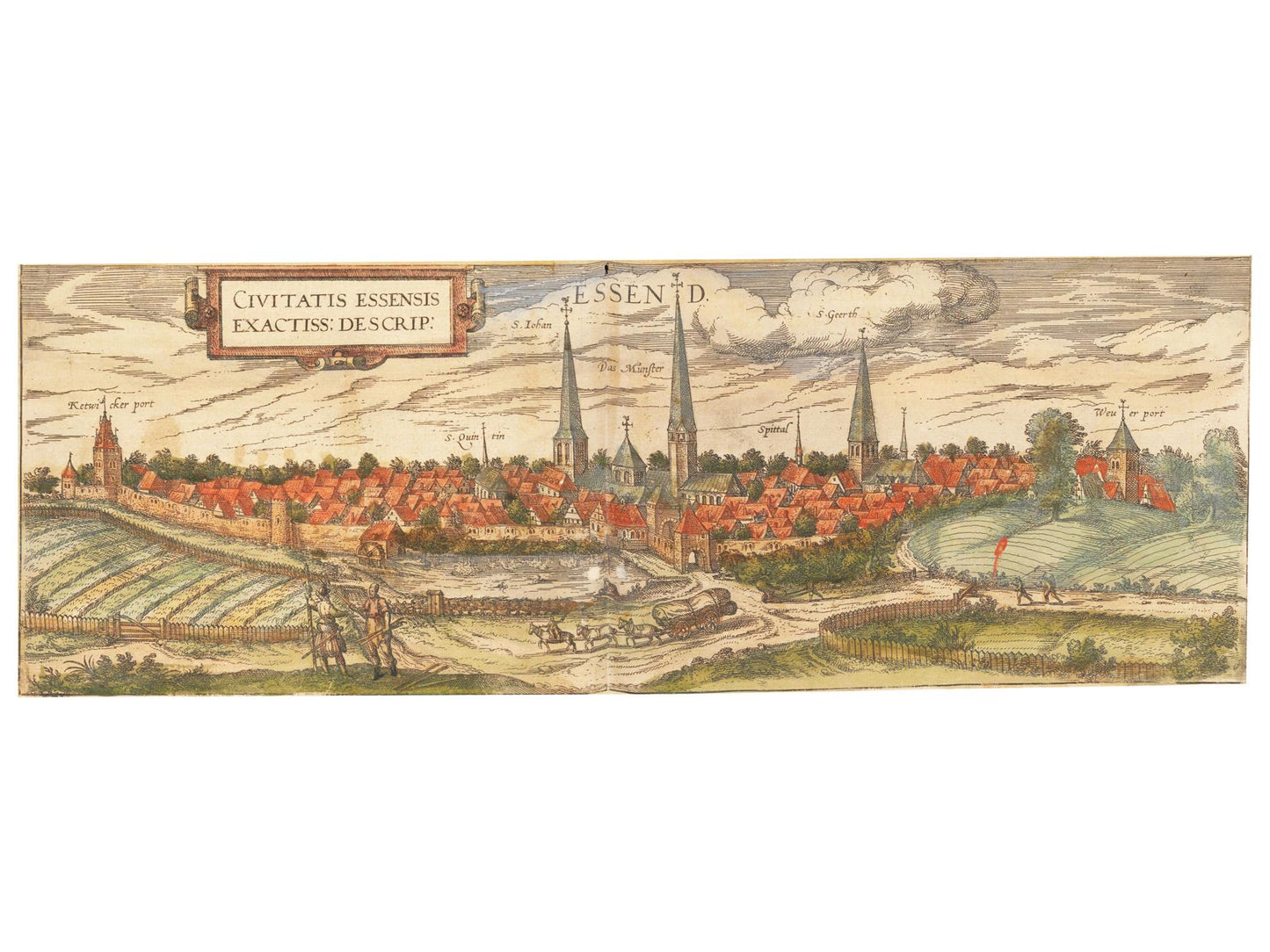 Historical city map  Test product horizontal 3 sizes