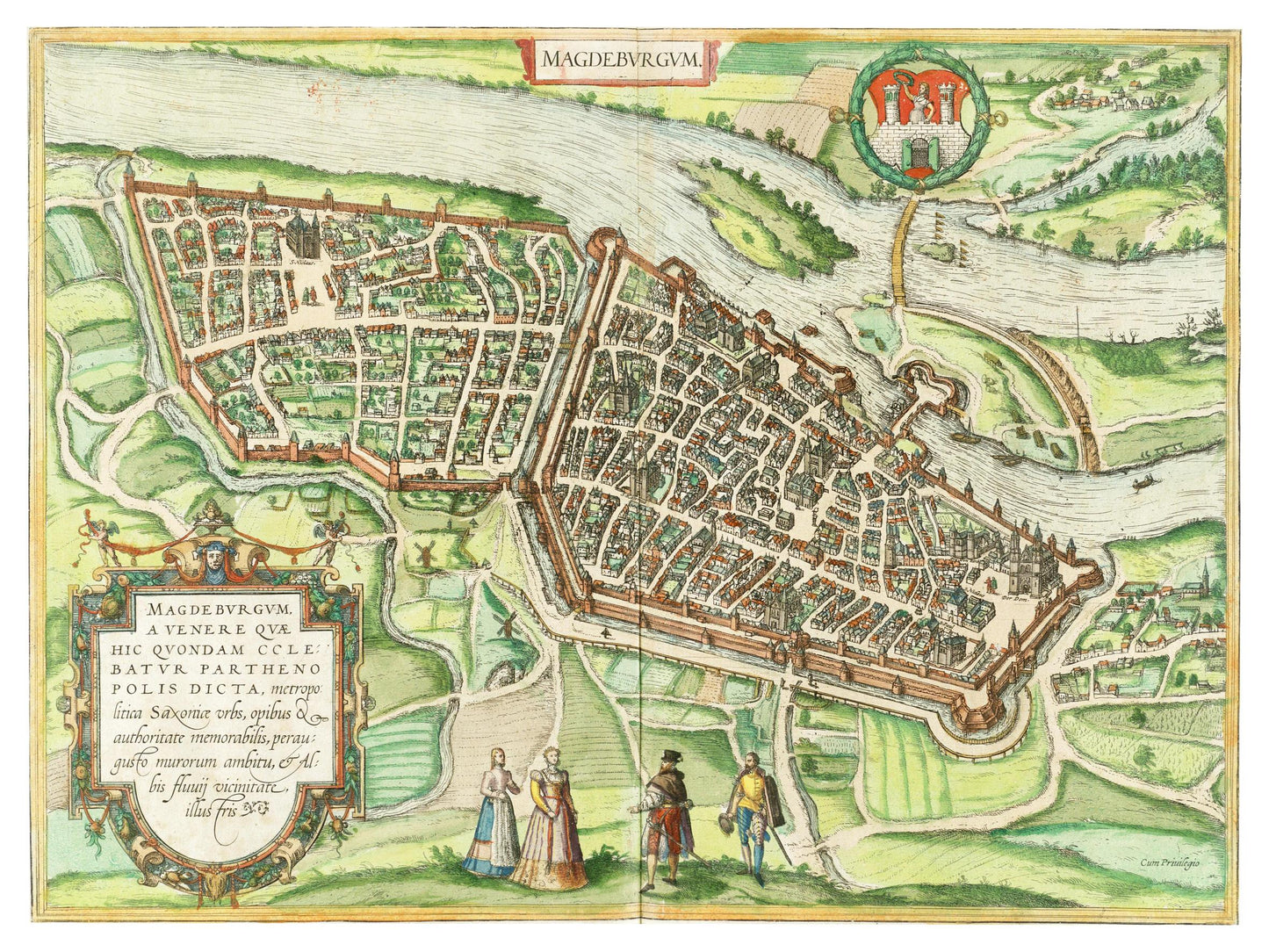 Historical city map Test product horizontal 3 sizes