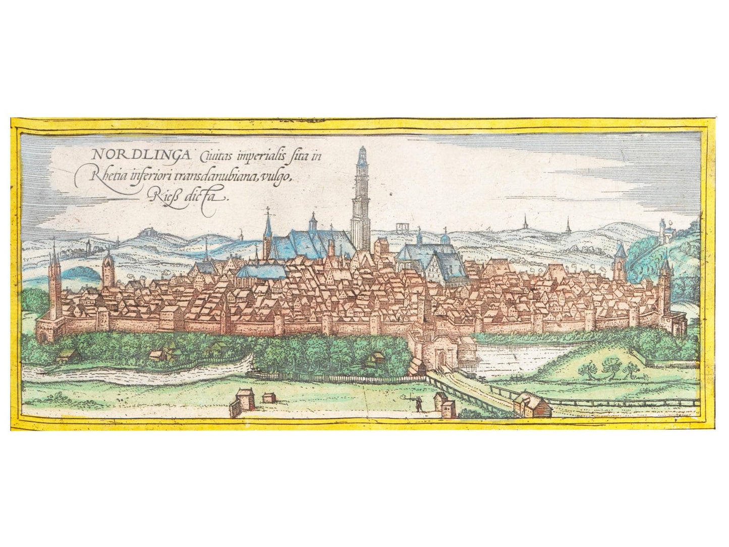Historische Stadtansicht Nördlingen um 1570
