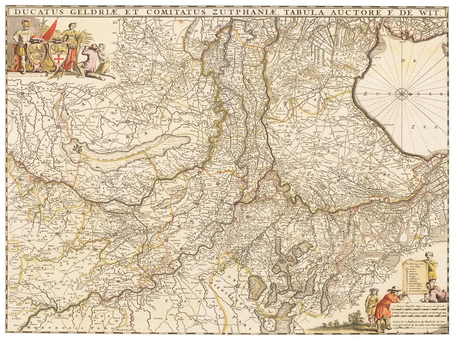 Historische Landkarte Geldern um 1635