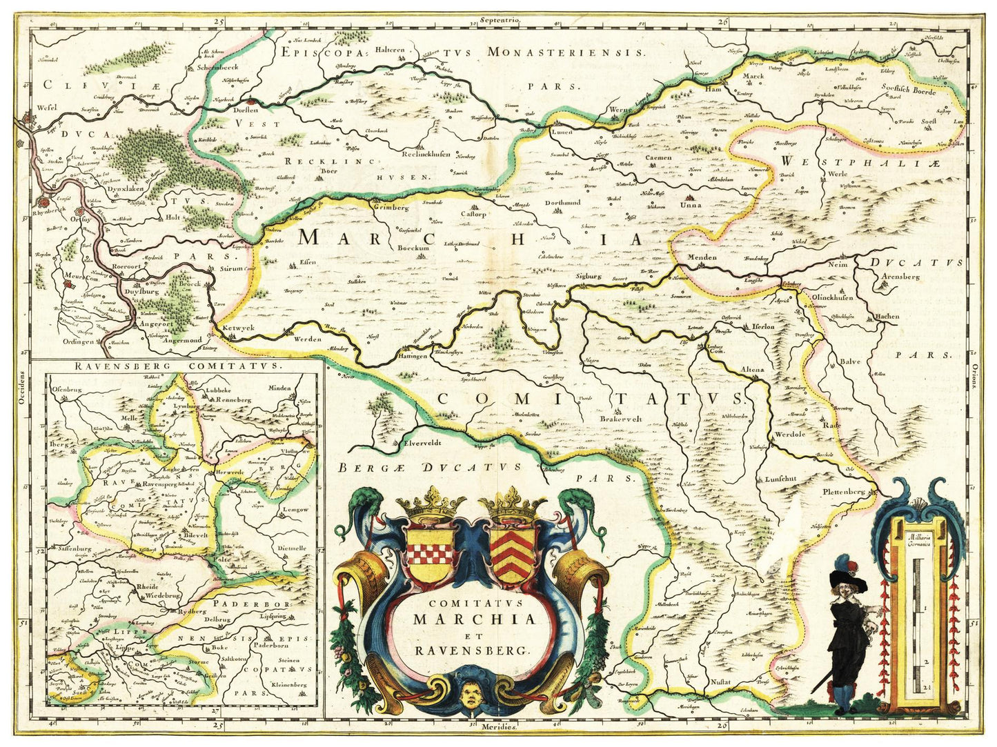 Historische Landkarte Ravensburg um 1647