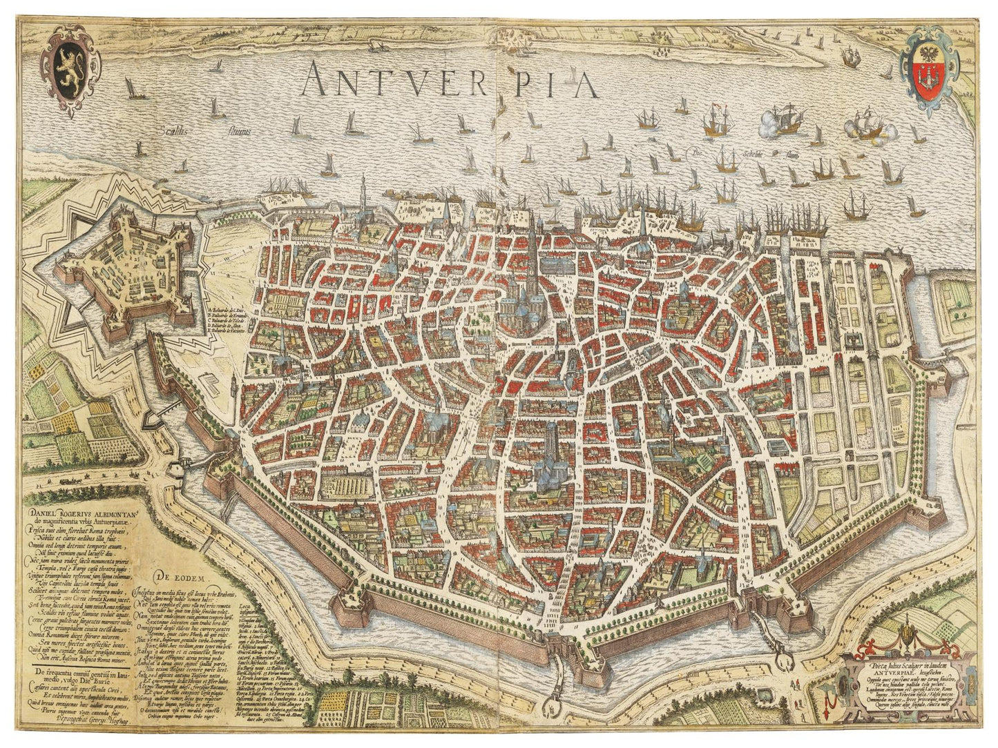 Historische Stadtansicht Antwerpen um 1620