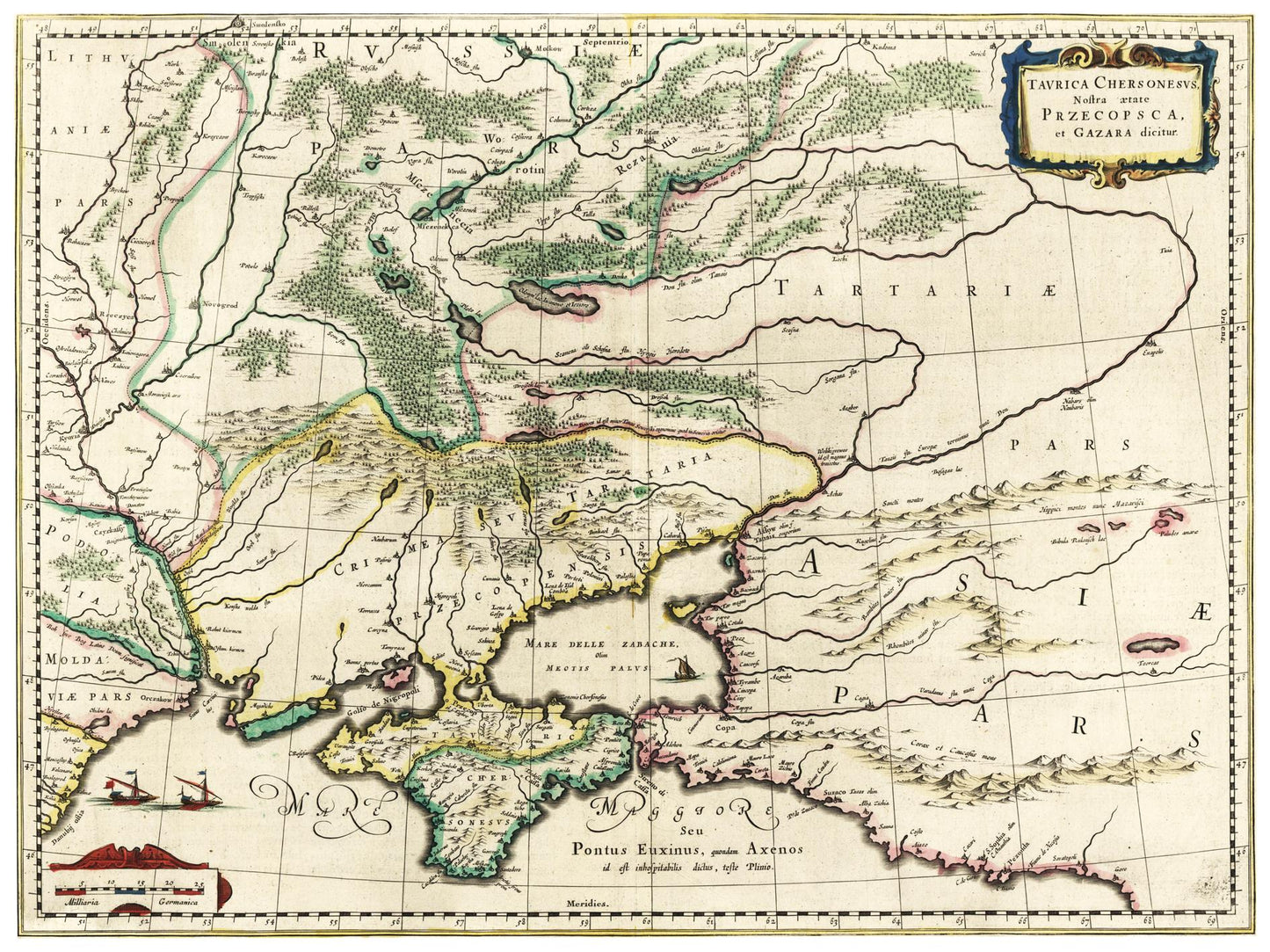 Historical city map Test product horizontal 3 sizes