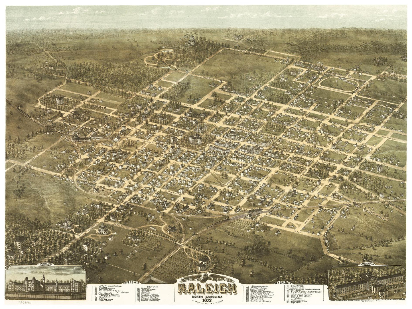 Historical city map Test product horizontal 3 sizes