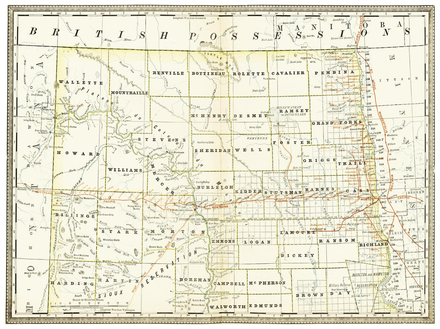 Historical city map Test product horizontal 3 sizes