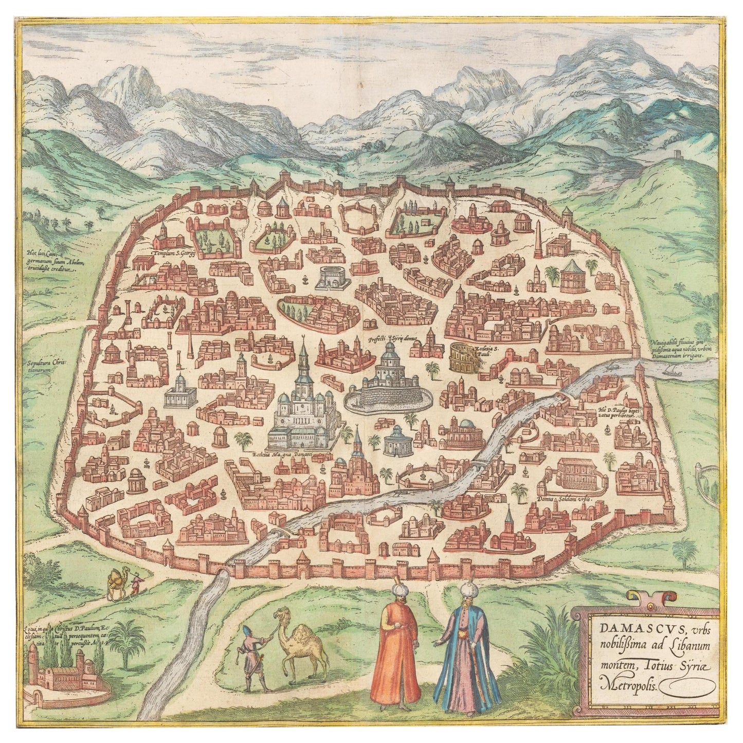 Historical city map Test product horizontal 3 sizes
