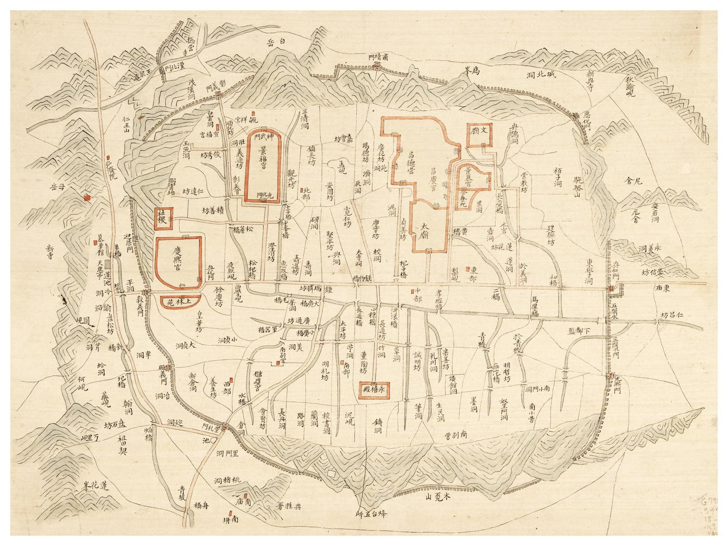 Historical city map Test product horizontal 3 sizes