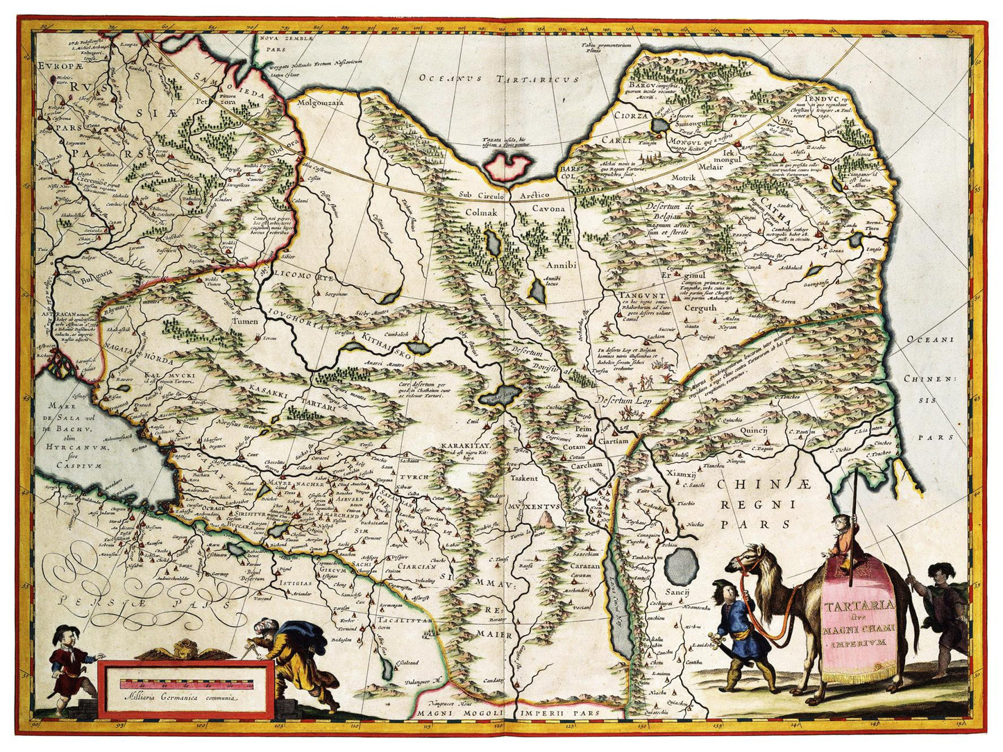 Historische Landkarte Sibirien um 1690