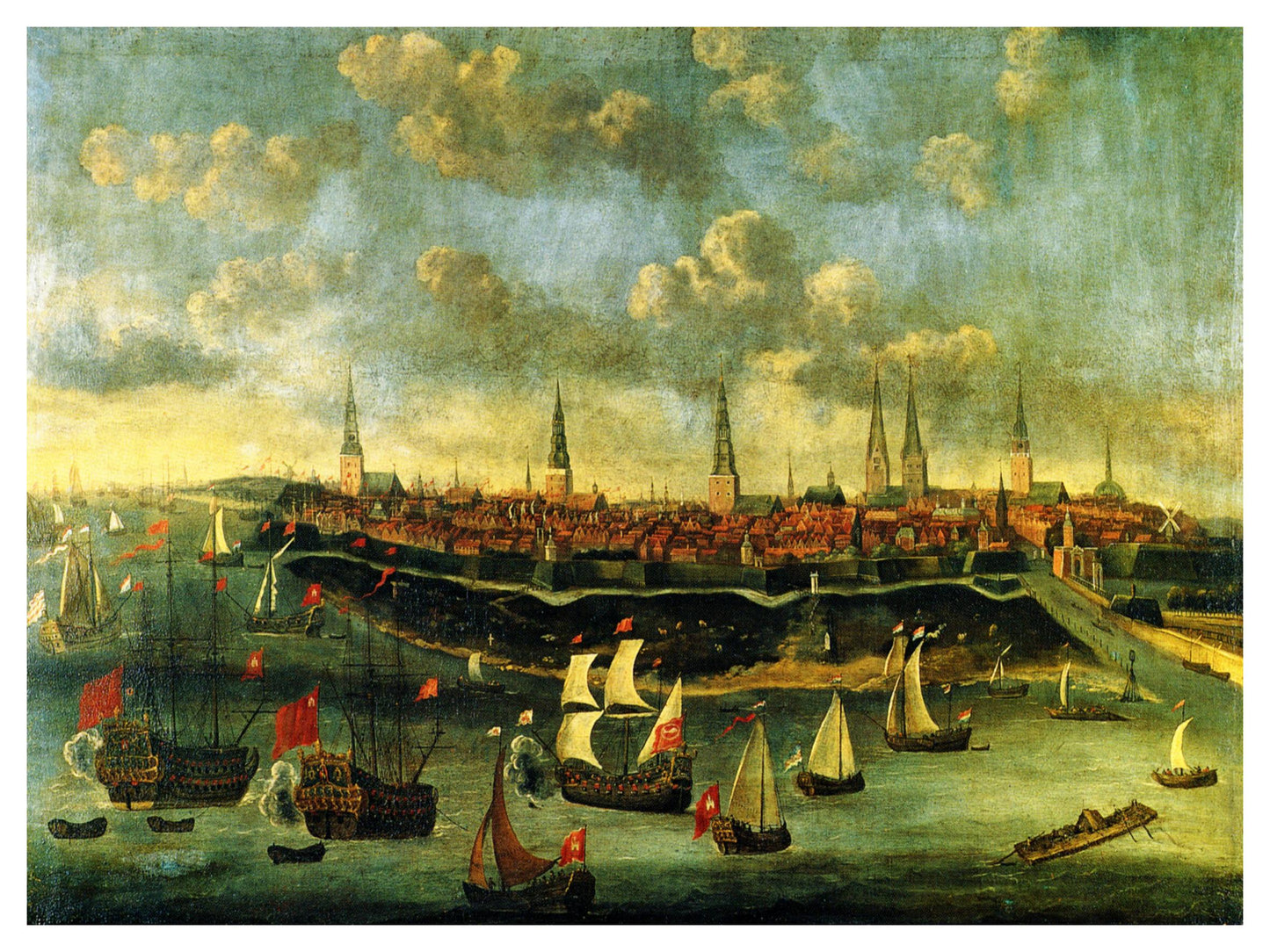 Historische Ansicht Hamburg um 1680