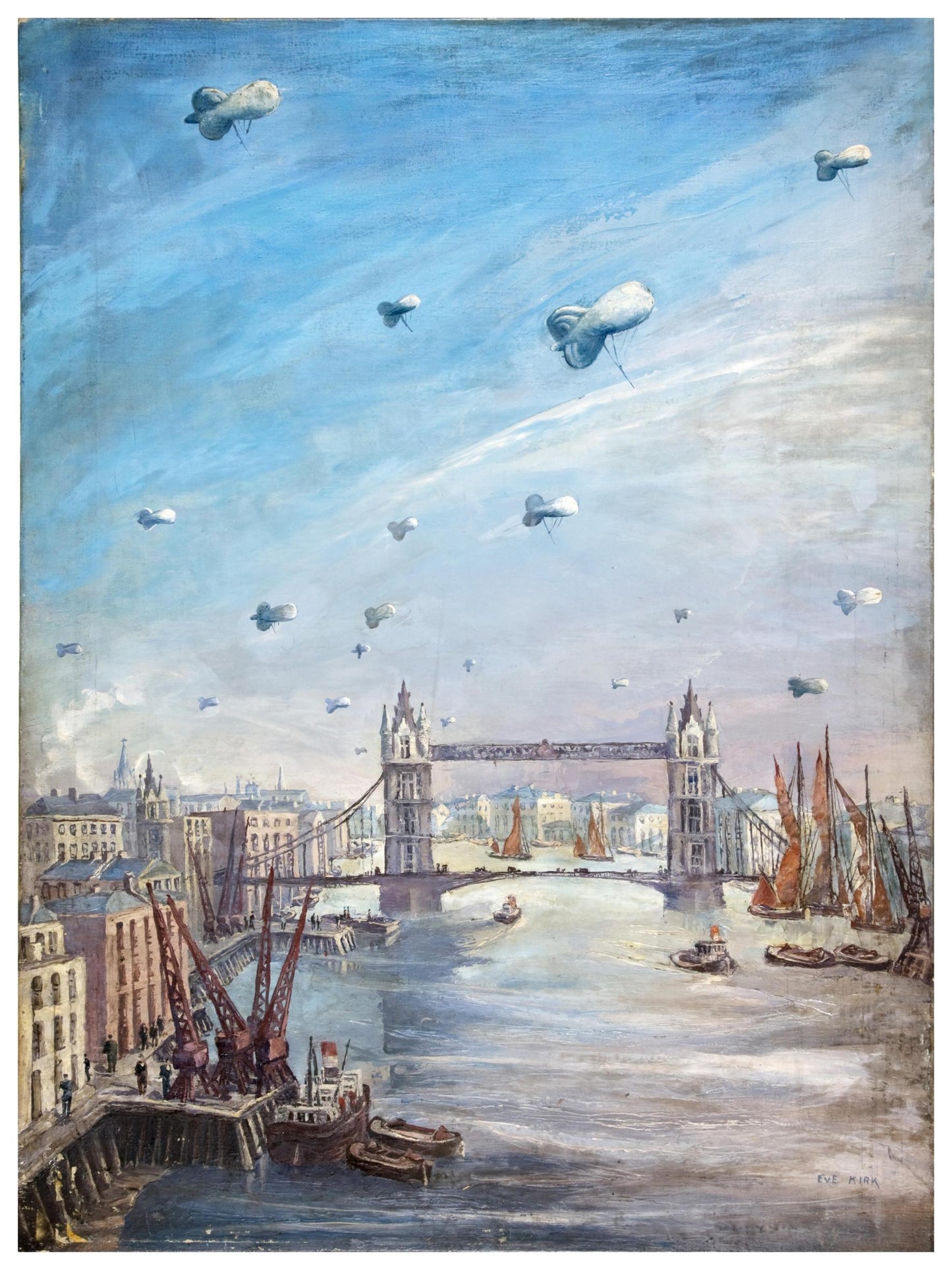 Historische Ansicht London Tower Bridge um 1939