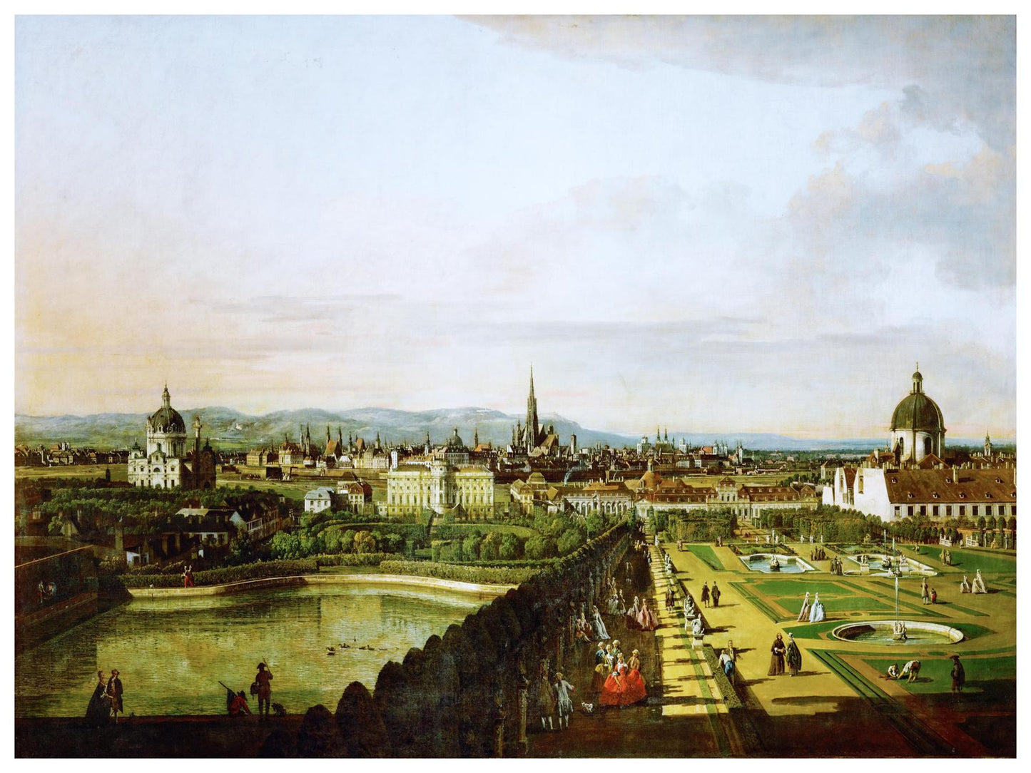 Historische Ansicht Wien um 1750