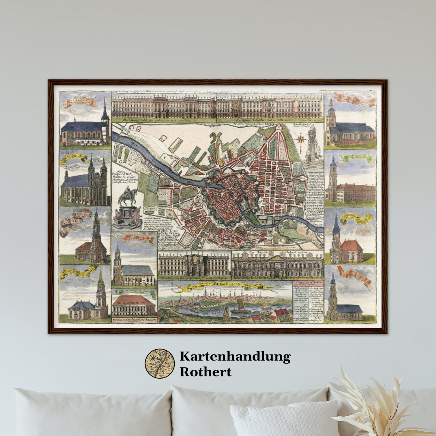 Historical city map Test product horizontal 3 sizes