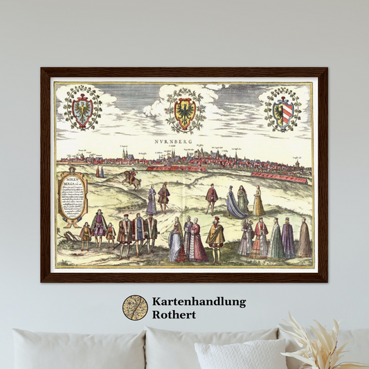 Historische Stadtansicht Nürnberg um 1575