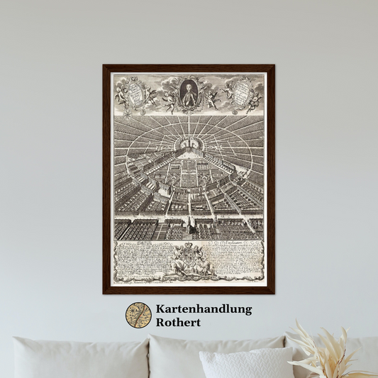 Historischer Stadtplan Karlsruhe