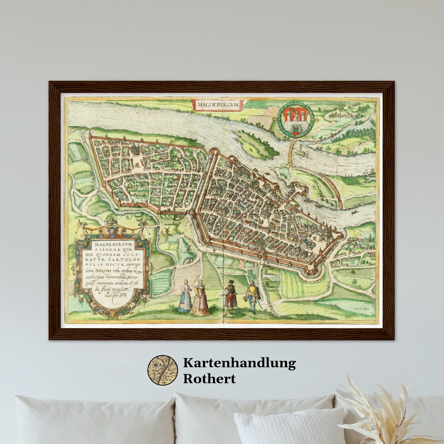 Historical city map Test product horizontal 3 sizes