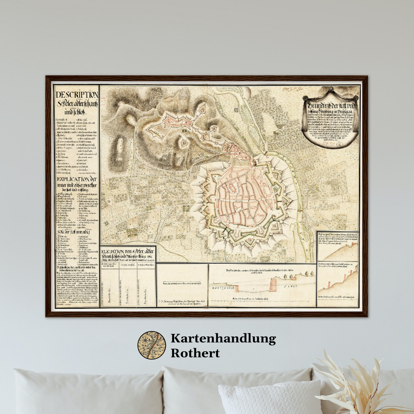 Historical city map Test product horizontal 3 sizes