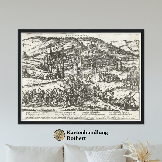 Historische Stadtansicht Recklinghausen um 1585