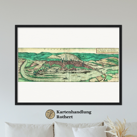 Historische Stadtansicht Trier um 1572