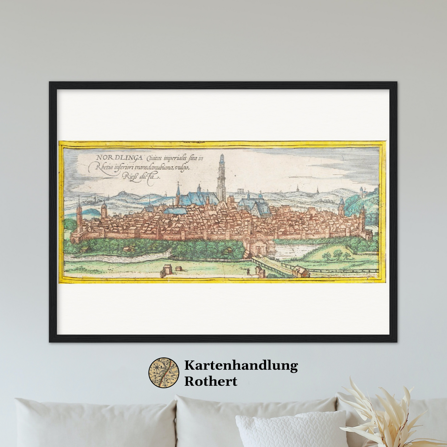 Historische Stadtansicht Nördlingen um 1570