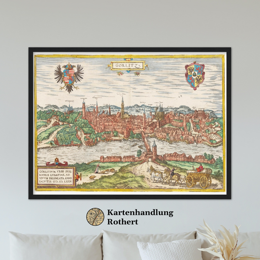 Historical city map  Test product horizontal 3 sizes