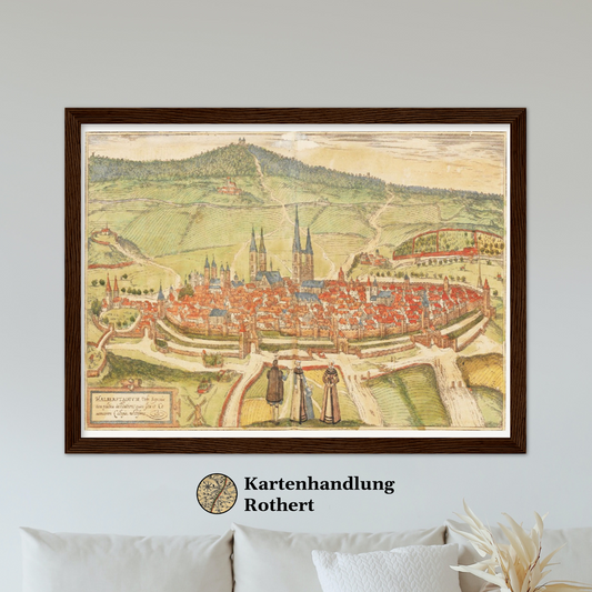 Historical city map  Test product horizontal 3 sizes