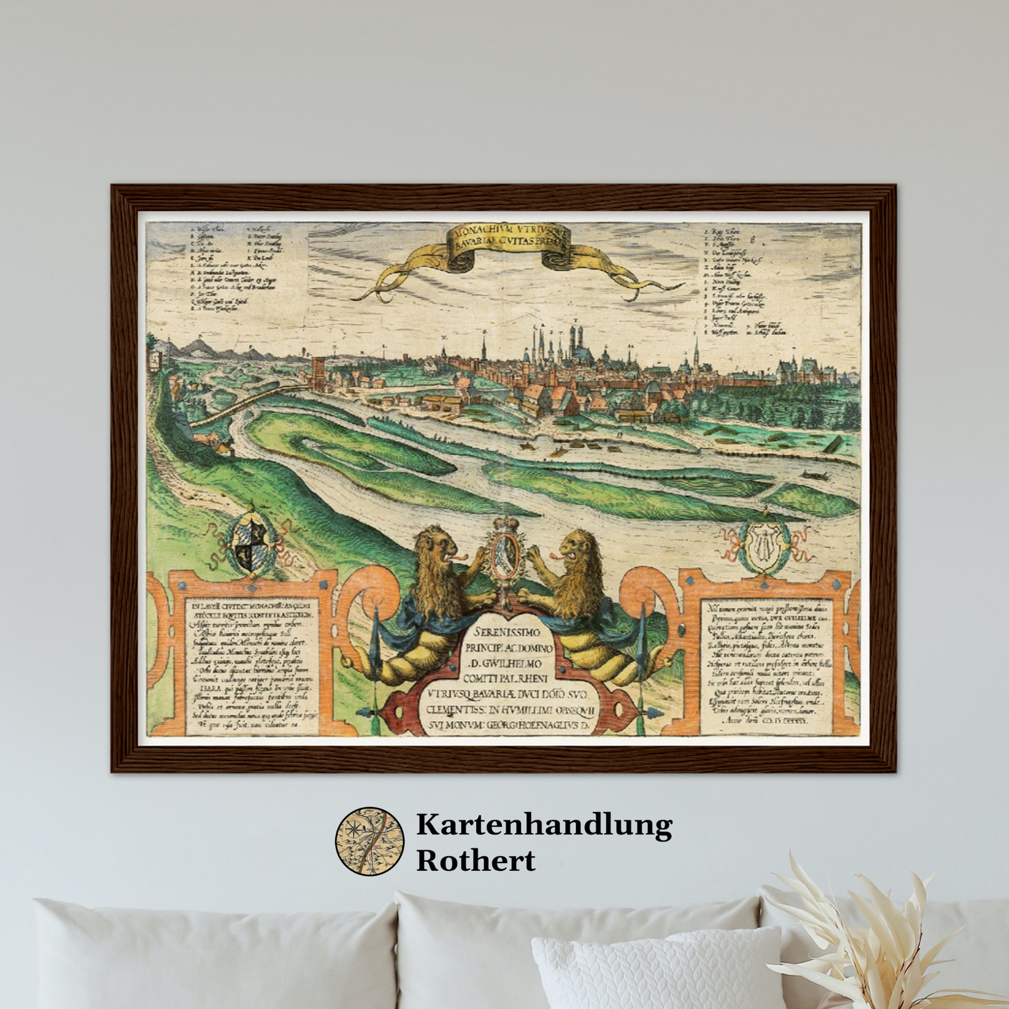 Historische Stadtansicht München um 1609