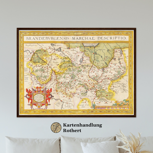 Historical city map  Test product horizontal 3 sizes