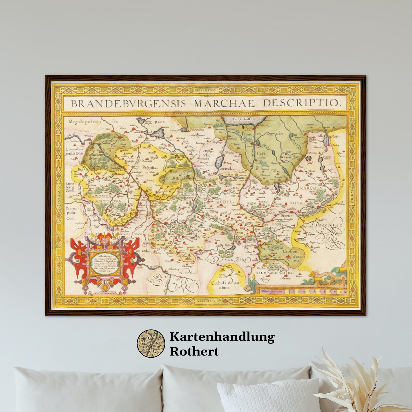 Historische Landkarte Brandenburg um 1609