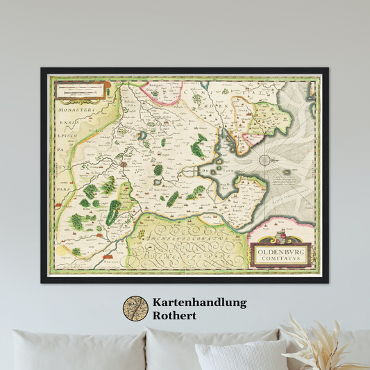 Historical city map  Test product horizontal 3 sizes