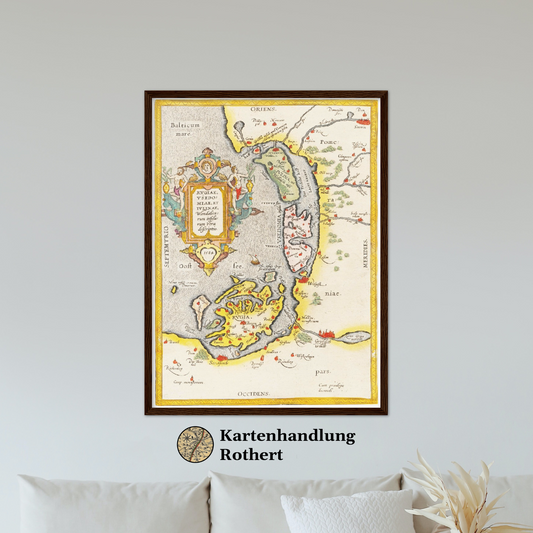 Historical city map  Test product horizontal 3 sizes