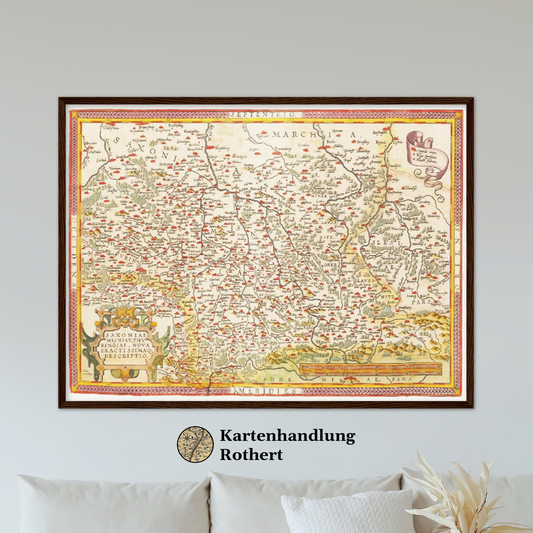 Historical city map  Test product horizontal 3 sizes